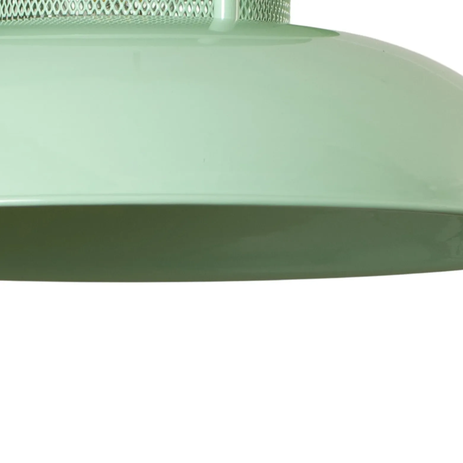Lámpara colgante Lorenz, verde menta, Ø 34 cm, metal, E27