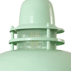 Lámpara colgante Lorenz, verde menta, Ø 34 cm, metal, E27