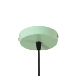 Lámpara colgante Lorenz, verde menta, Ø 34 cm, metal, E27