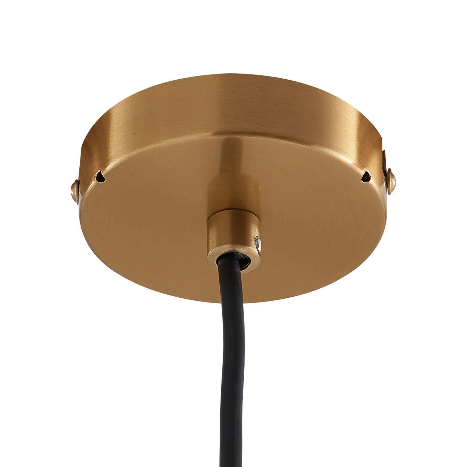 Lámpara colgante Lucande Bidolo, color latón, cristal, 15 cm, IP44