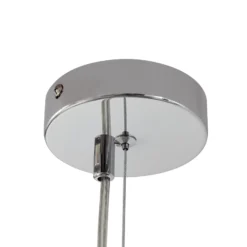 Lámpara colgante Lucande Diborah, transparente, Ø 43 cm, cristal, G9