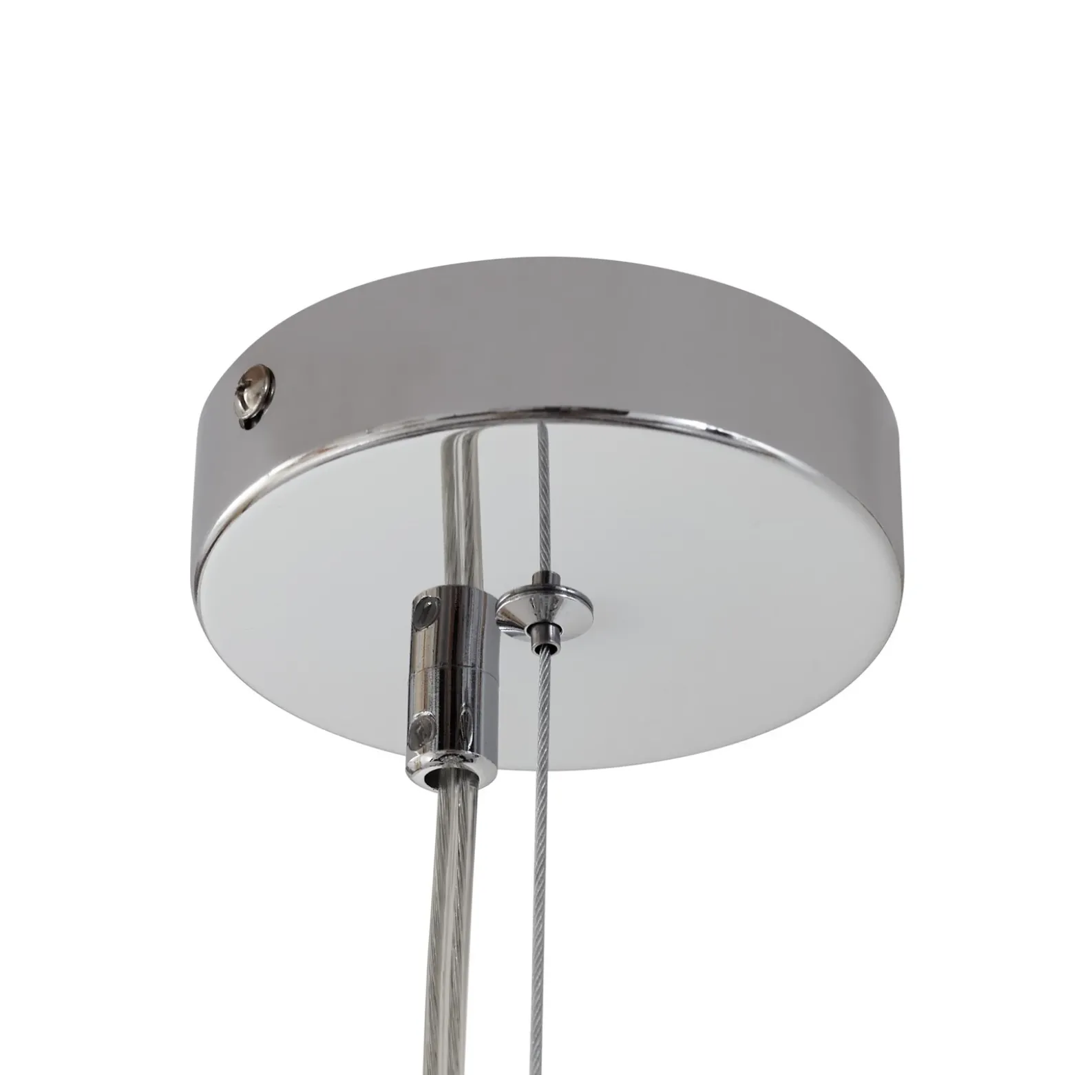 Lámpara colgante Lucande Diborah, transparente, Ø 43 cm, cristal, G9