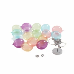 Lámpara colgante Lucande Diborah, Ø 40 cm, multicolor, cristal, G9