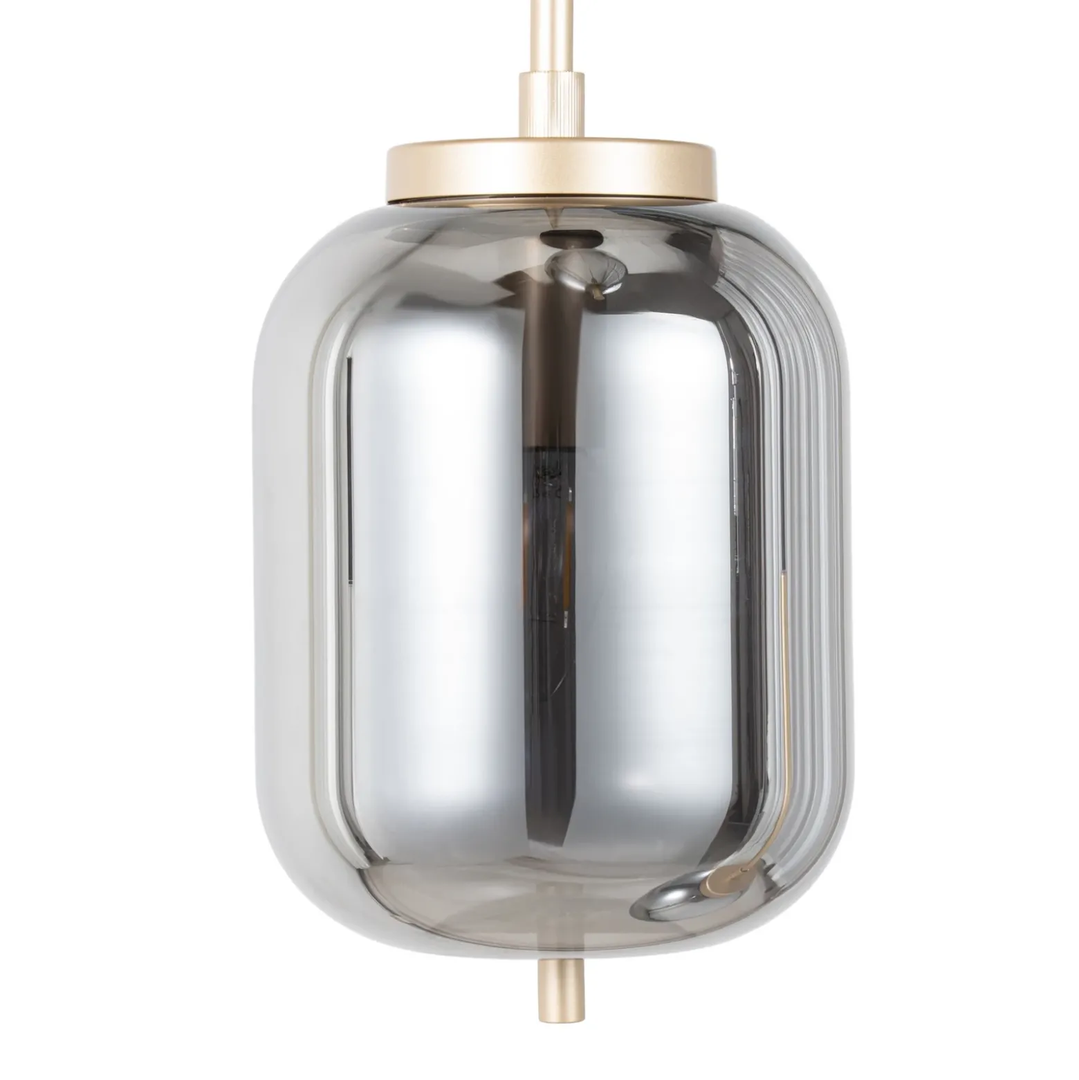 Lámpara colgante Lucande Elani, 3 luces, Ø 36 cm, cristal