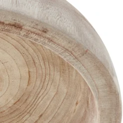 Lámpara colgante Lucande Leivar, Ø 35 cm, madera/negro, E27