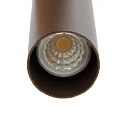 Lámpara colgante Lucande Lumavia, 12 luces, cristal, marrón/ámbar, G9