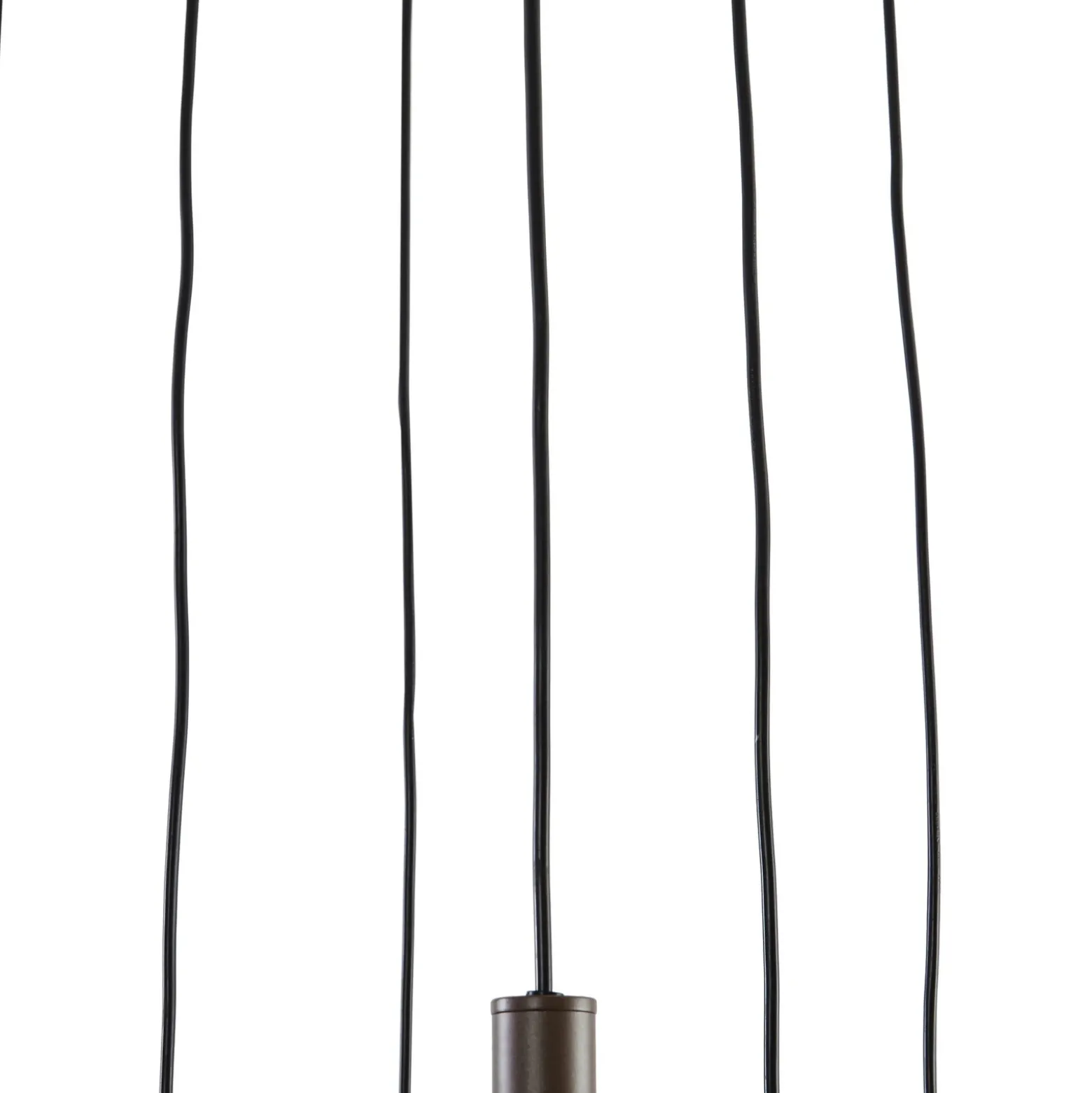 Lámpara colgante Lucande Lumavia, 12 luces, cristal, marrón/ámbar, G9