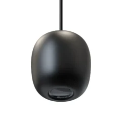 Lámpara colgante Lucande Narion, negra/de colores, 6 luces