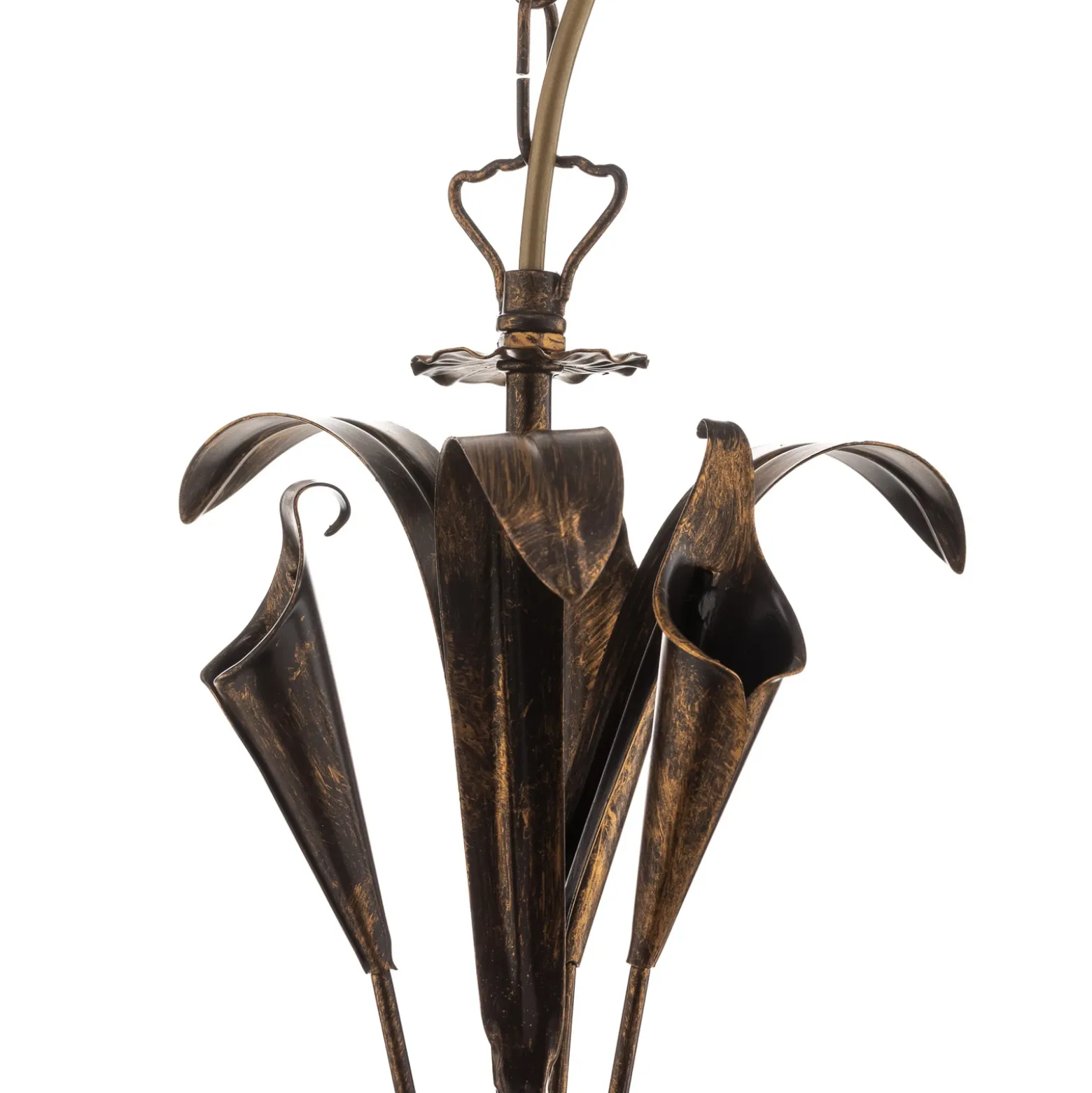 Lámpara colgante Lucrezia de 5 luces, bronce