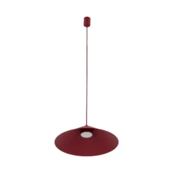 Lámpara colgante Lume L, color burdeos, metal, Ø 40 cm, GX53