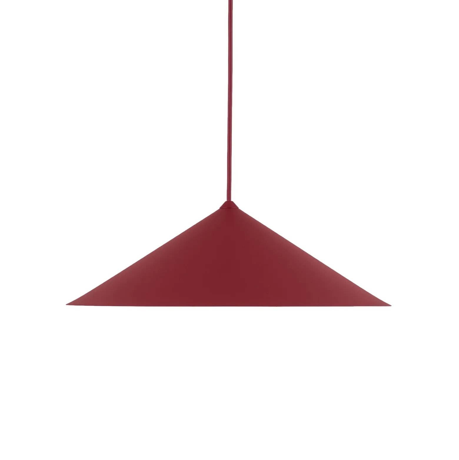 Lámpara colgante Lume L, color burdeos, metal, Ø 40 cm, GX53