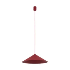 Lámpara colgante Lume L, color burdeos, metal, Ø 40 cm, GX53