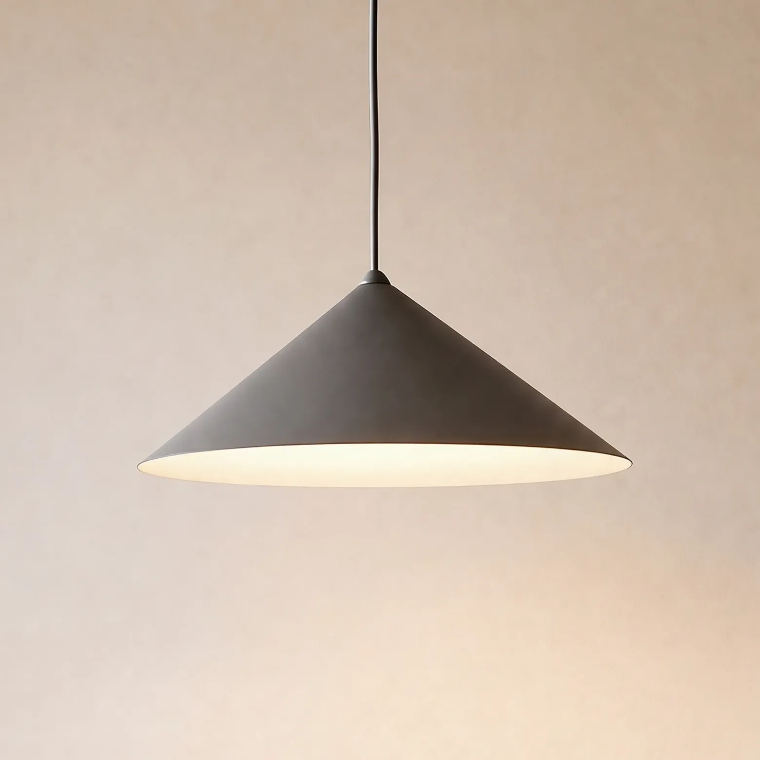 Lámpara colgante Lume L, marrón, metal, Ø 40 cm, GX53