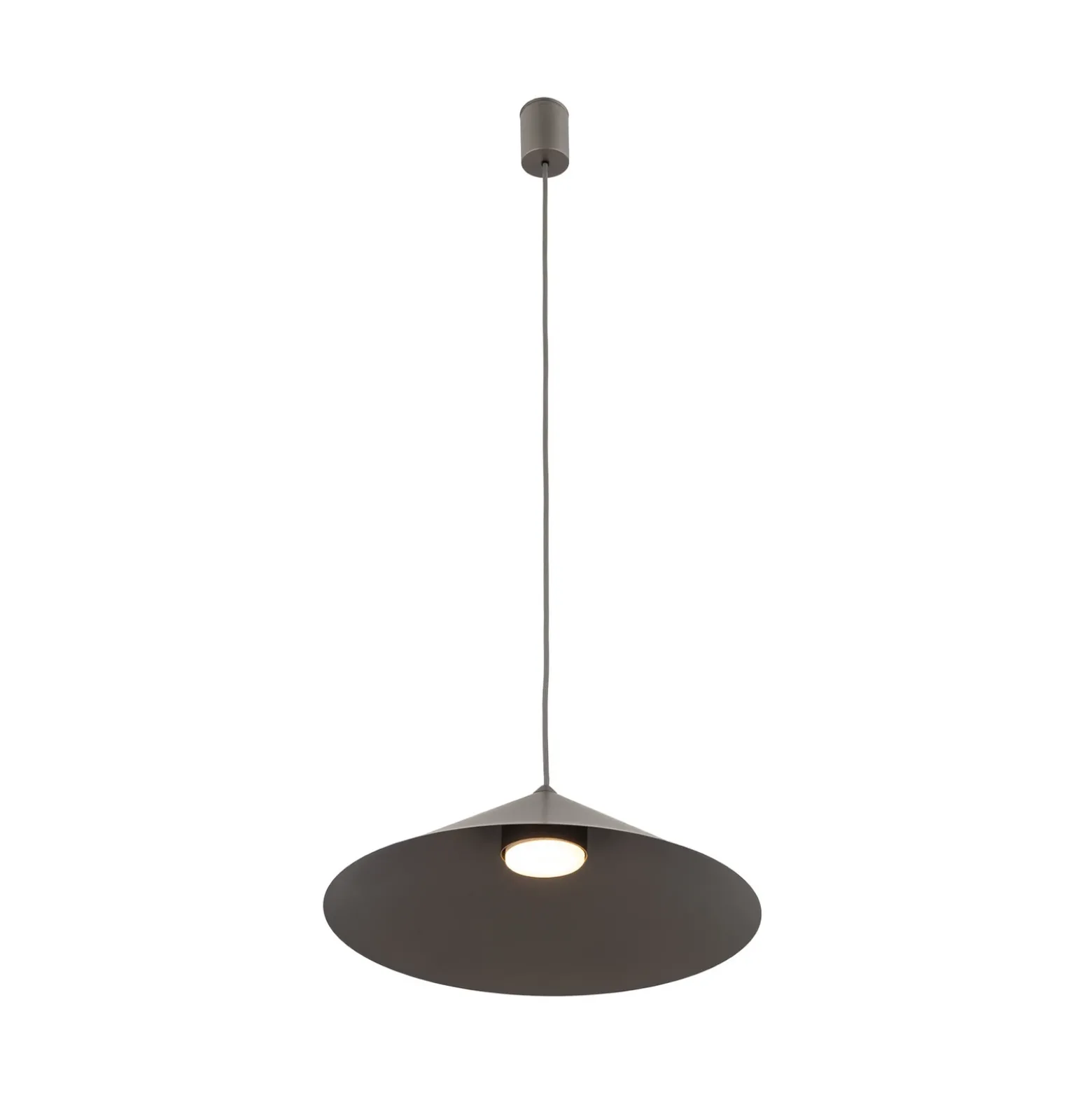 Lámpara colgante Lume L, marrón, metal, Ø 40 cm, GX53