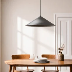 Lámpara colgante Lume XL, marrón, metal, Ø 49 cm, GX53