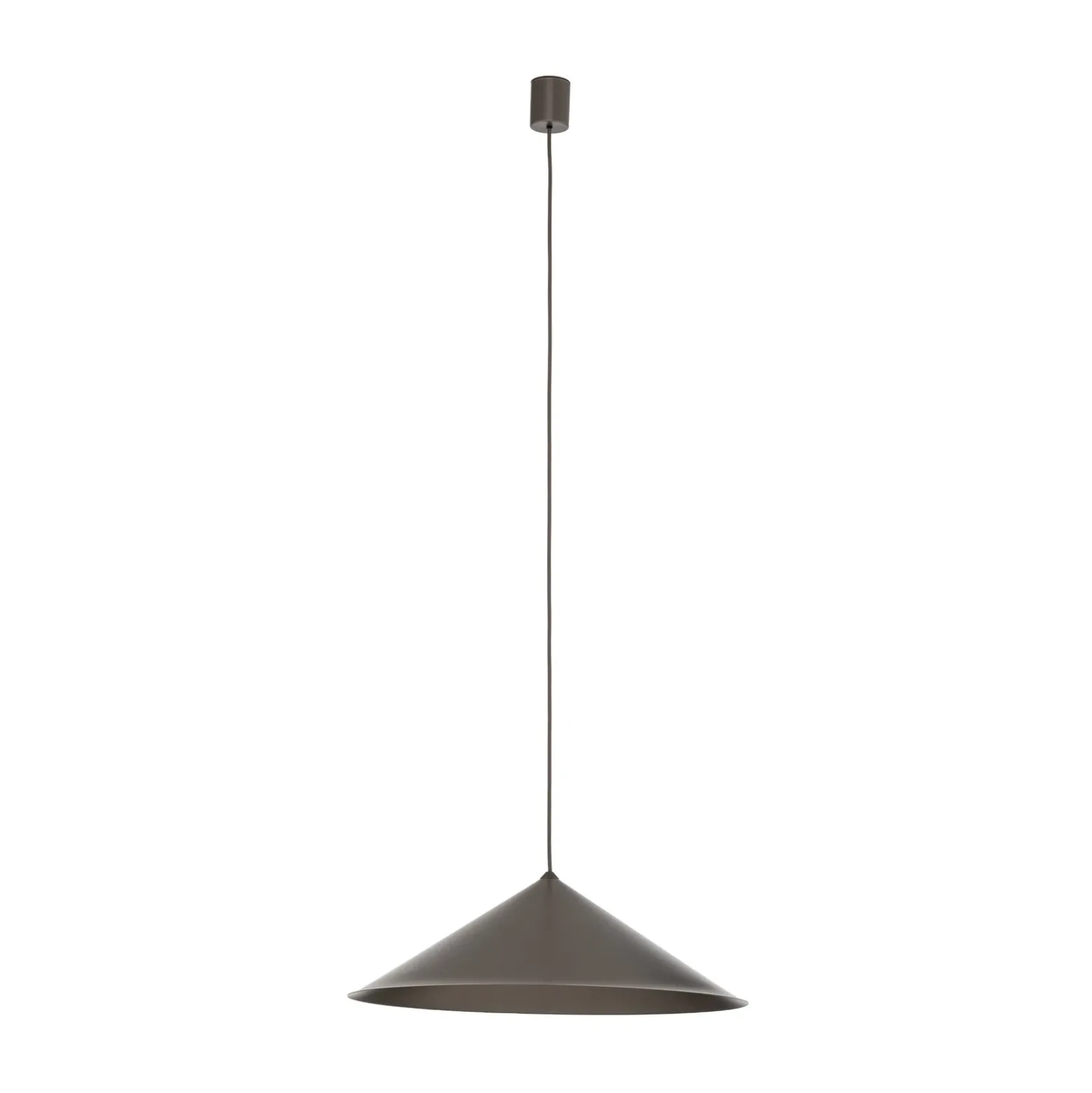 Lámpara colgante Lume XL, marrón, metal, Ø 49 cm, GX53