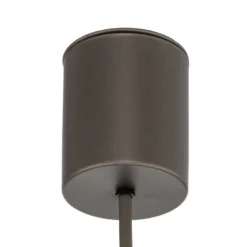 Lámpara colgante Lume XL, marrón, metal, Ø 49 cm, GX53