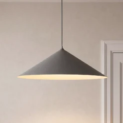 Lámpara colgante Lume XL, marrón, metal, Ø 49 cm, GX53
