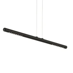Lámpara colgante LUM S de TECNOLUMEN, 85 cm, negra