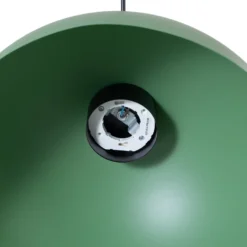 Lámpara colgante Lunaro, verde, Ø 40 cm, metal