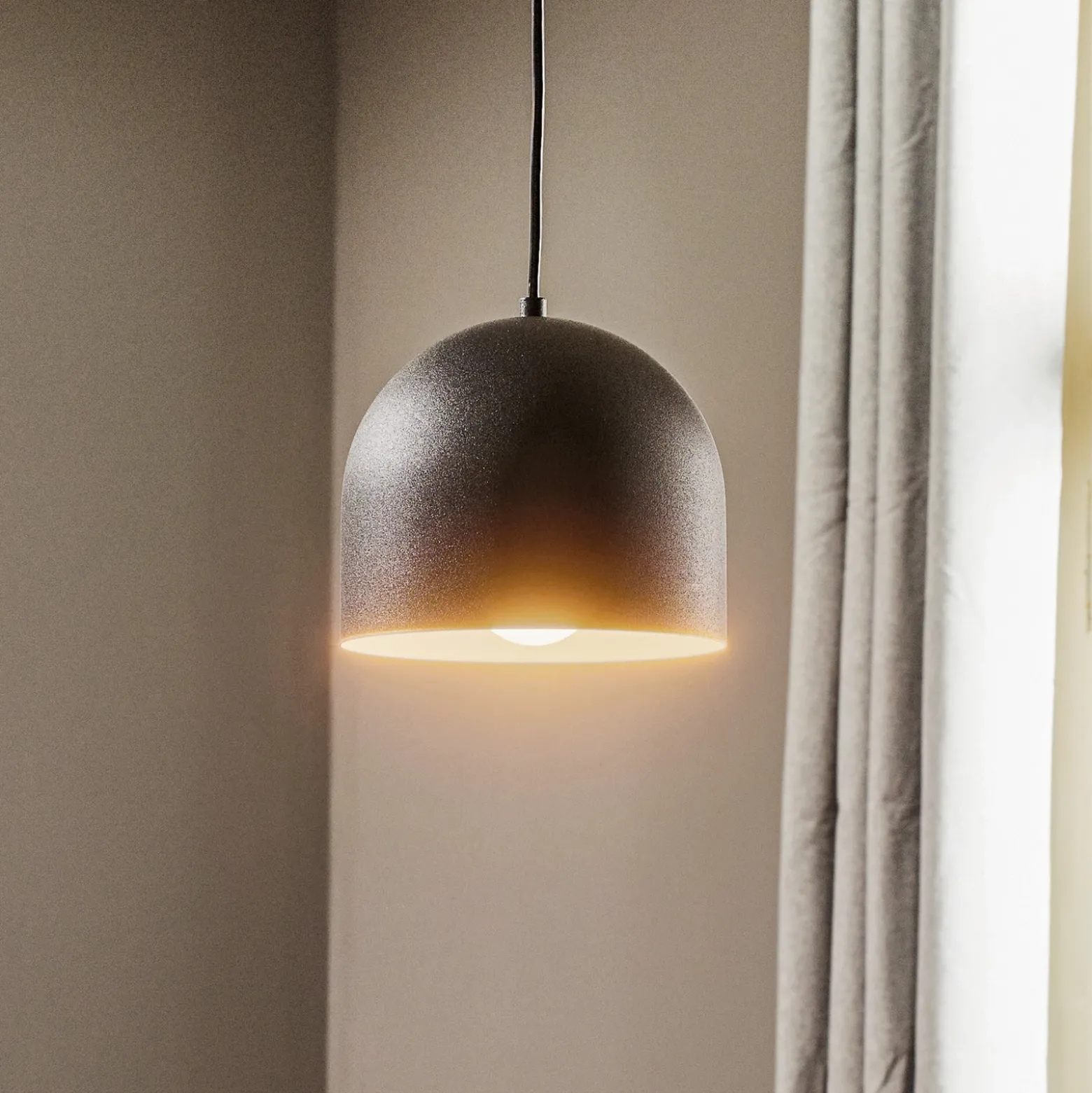 Lámpara colgante Madison 1 luz negro