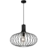 Lámpara colgante Manuela en negro, 50 cm