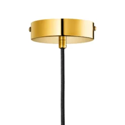 Lámpara colgante Marble Art, color dorado, mármol, altura 30 cm