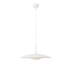 Lámpara colgante Markslöjd Piny, blanca, Ø 57 cm, metal, E27