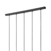 Lámpara colgante Markus, vidrio opalino/madera de roble, longitud 100 cm, 5