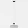 Lámpara colgante Matlock, Ø 38 cm, gris/negro, acero