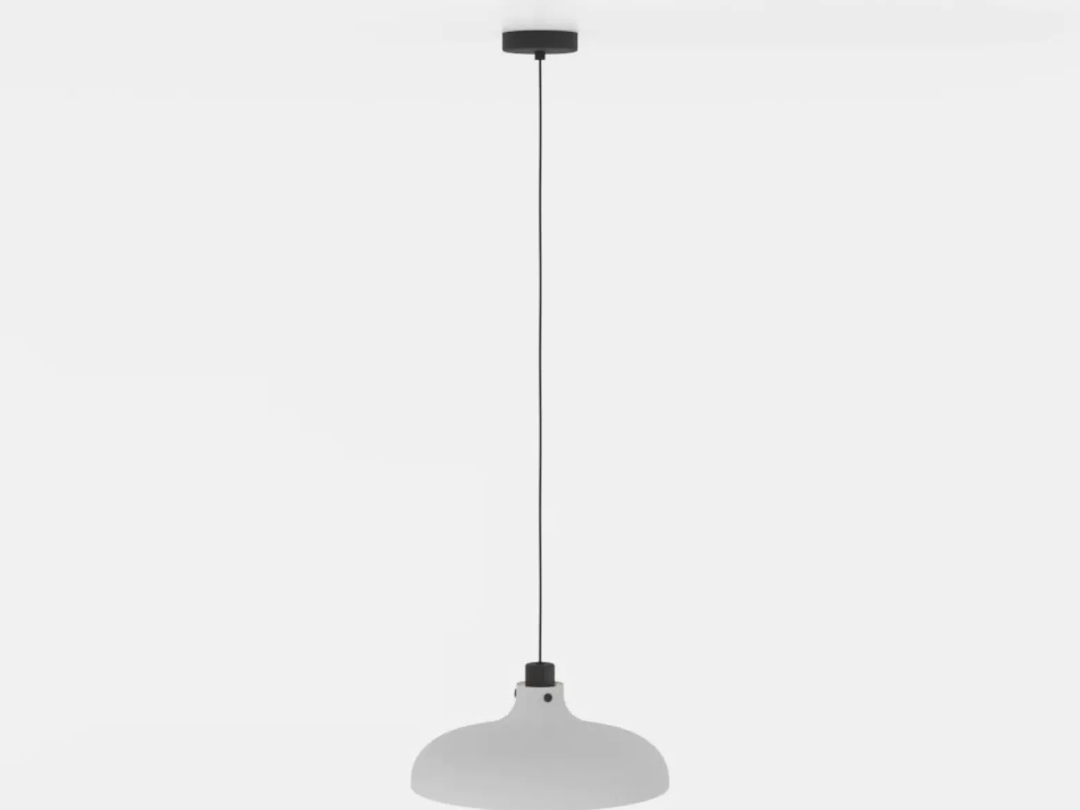 Lámpara colgante Matlock, Ø 38 cm, gris/negro, acero