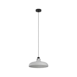 Lámpara colgante Matlock, Ø 38 cm, gris/negro, acero