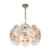 Lámpara colgante Maytoni Aster, cristal, Ø 62,6 cm, 8 x E14