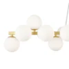 Lámpara colgante Maytoni Dallas, 25 luces, larga, dorada