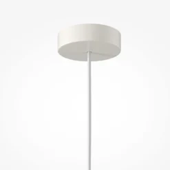 Lámpara colgante Maytoni Kyoto, blanca, Ø 10 cm, mármol, cristal