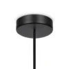 Lámpara colgante Maytoni Memory, negra, Ø 8 cm, cerámica, cristal