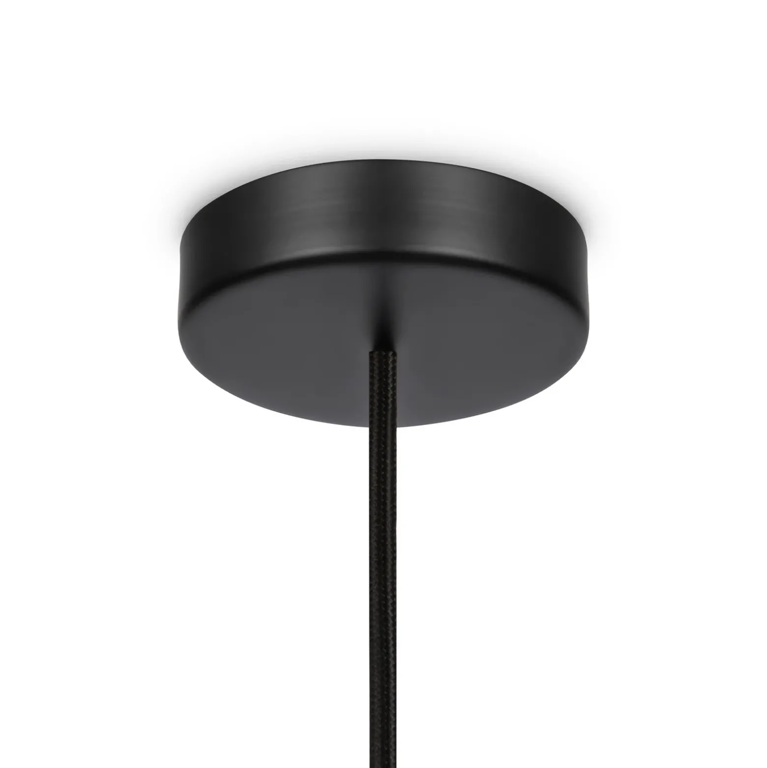 Lámpara colgante Maytoni Memory, negra, Ø 8 cm, cerámica, cristal