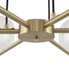 Lámpara colgante Maytoni Vision, dorada, 6 luces