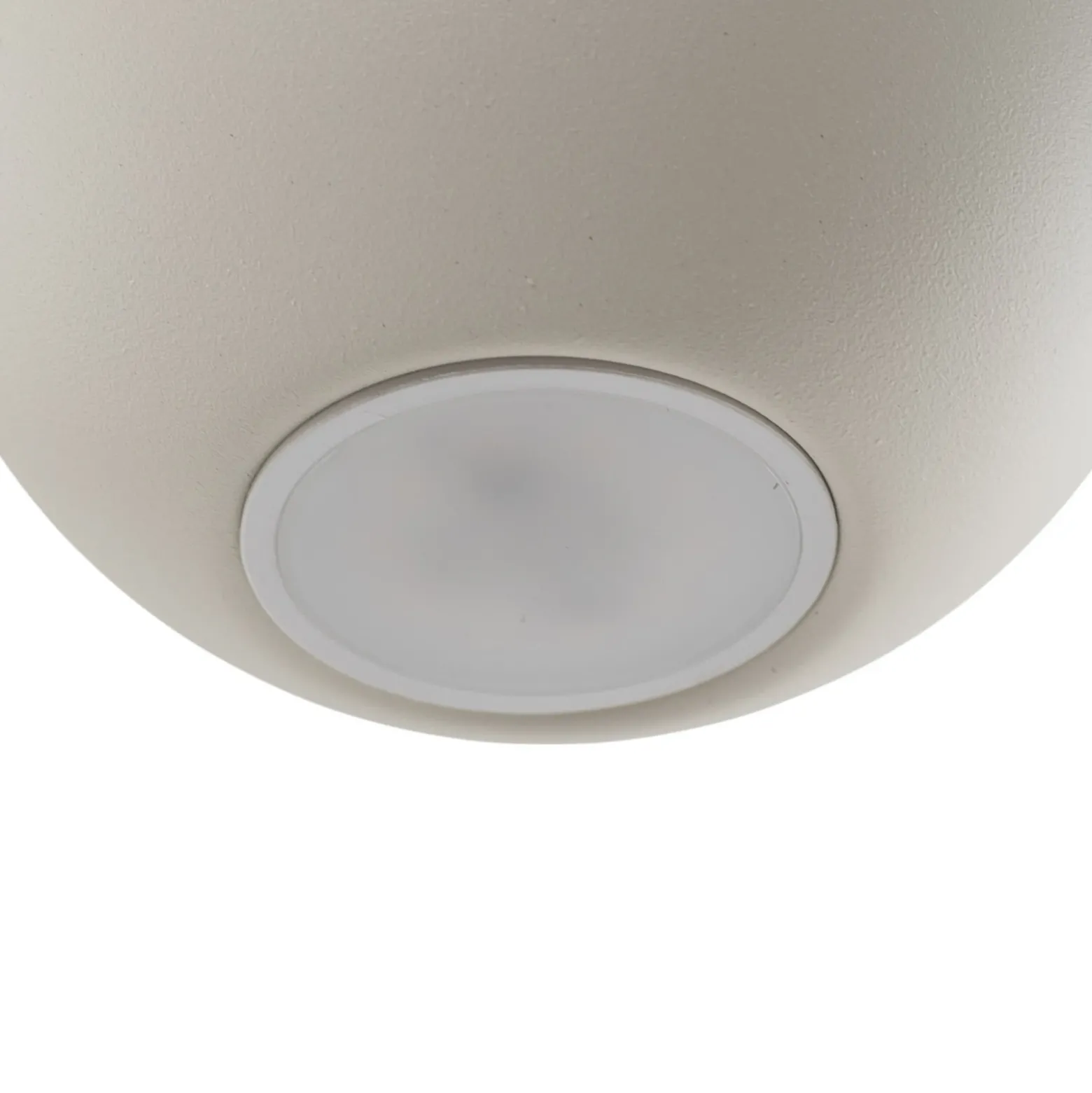 Lámpara colgante Midway, color arena, 4 luces, Ø 35 cm, GU10