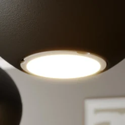 Lámpara colgante Midway, negra, 4 luces, Ø 35 cm, GU10