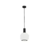 Lámpara colgante Milano, 1 luz, esfera, blanco