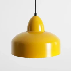 Lámpara colgante Mille, de 1 luz, amarillo mostaza