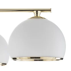 Lámpara colgante Mina, 5 luces, latón