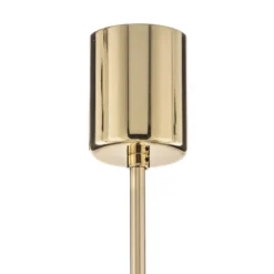 Lámpara colgante Mina, 5 luces, latón