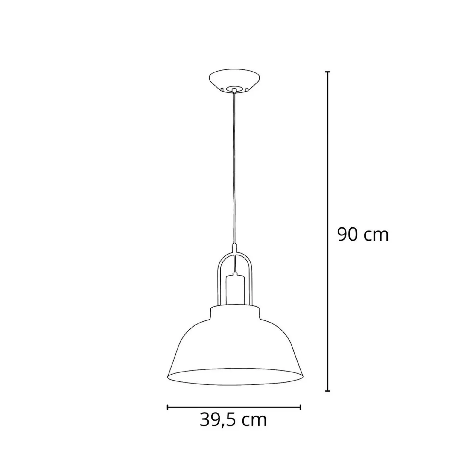 Lámpara colgante Mirave, negra / dorada, Ø 39,5 cm, metal