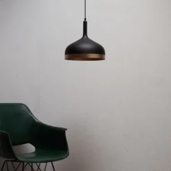 Lámpara colgante moderna Embla en negro