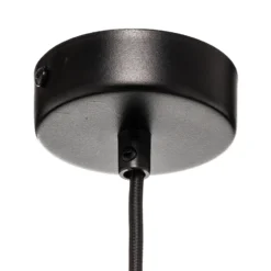 Lámpara colgante Modern C M con láminas de madera Ø 50 cm