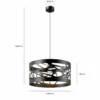 Lámpara colgante Modul Frez pantalla de muestra Ø39cm negro