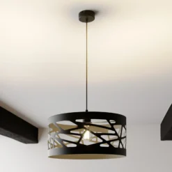 Lámpara colgante Modul Frez pantalla de muestra Ø39cm negro