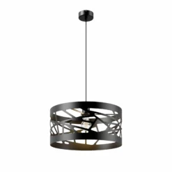 Lámpara colgante Modul Frez pantalla de muestra Ø39cm negro